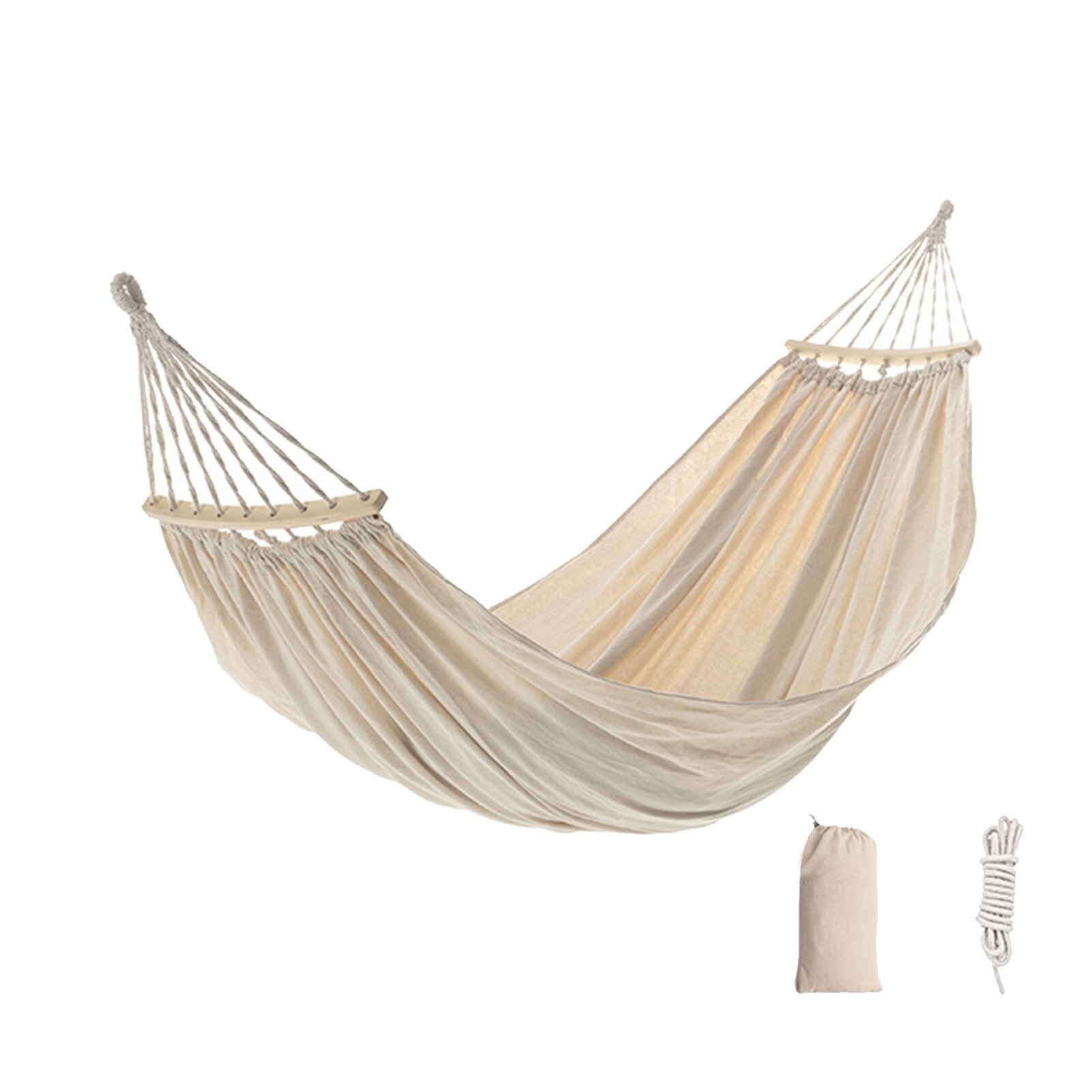 Cheap Goat Tents Garden Cotton Hammock Portable Hammock Single Or Double Hammock 2 Person Hammock With Bag Camping Accessories For Outdoor Indoor   